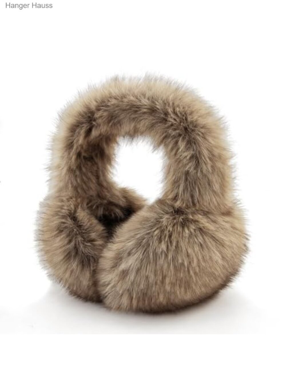 Foldable Faux Fur Earmuffs Plush Winter Ear Warmers for Cold Weather
